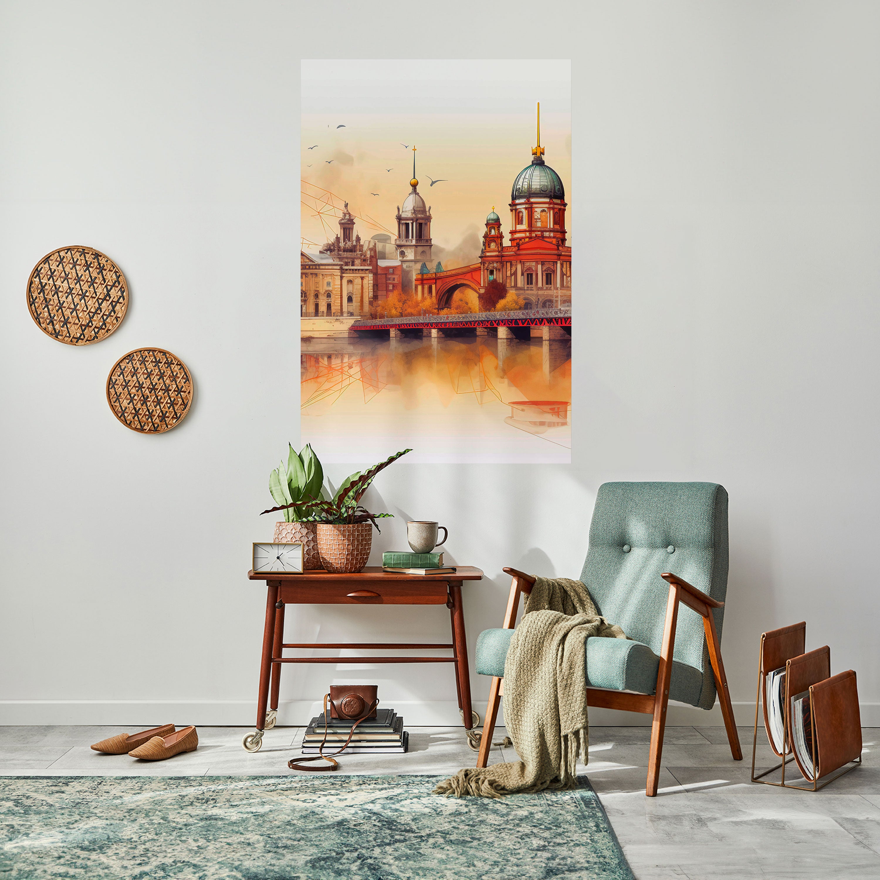 BERLIN SPIRIT Peel and Stick Vertical Poster