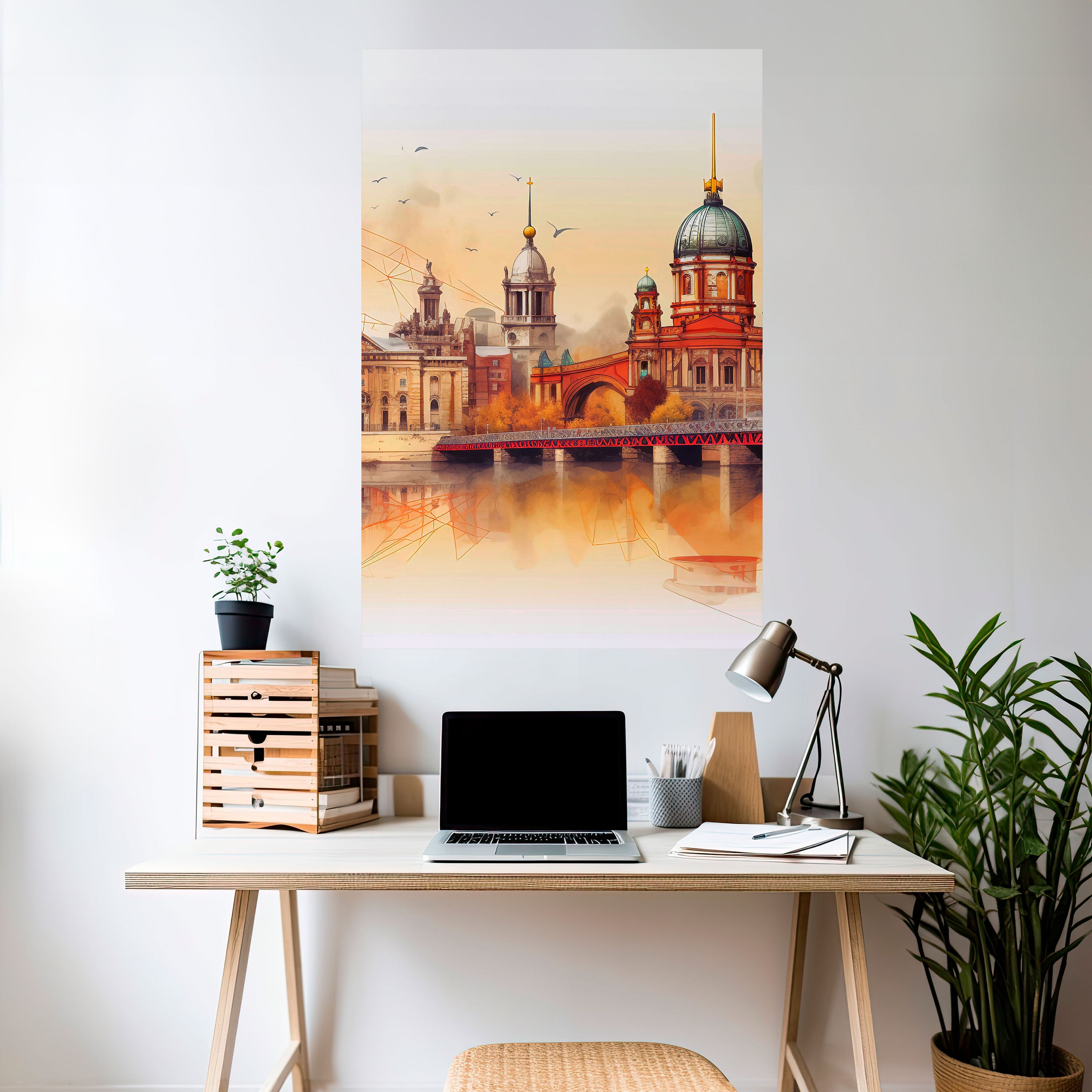 BERLIN SPIRIT Peel and Stick Vertical Poster