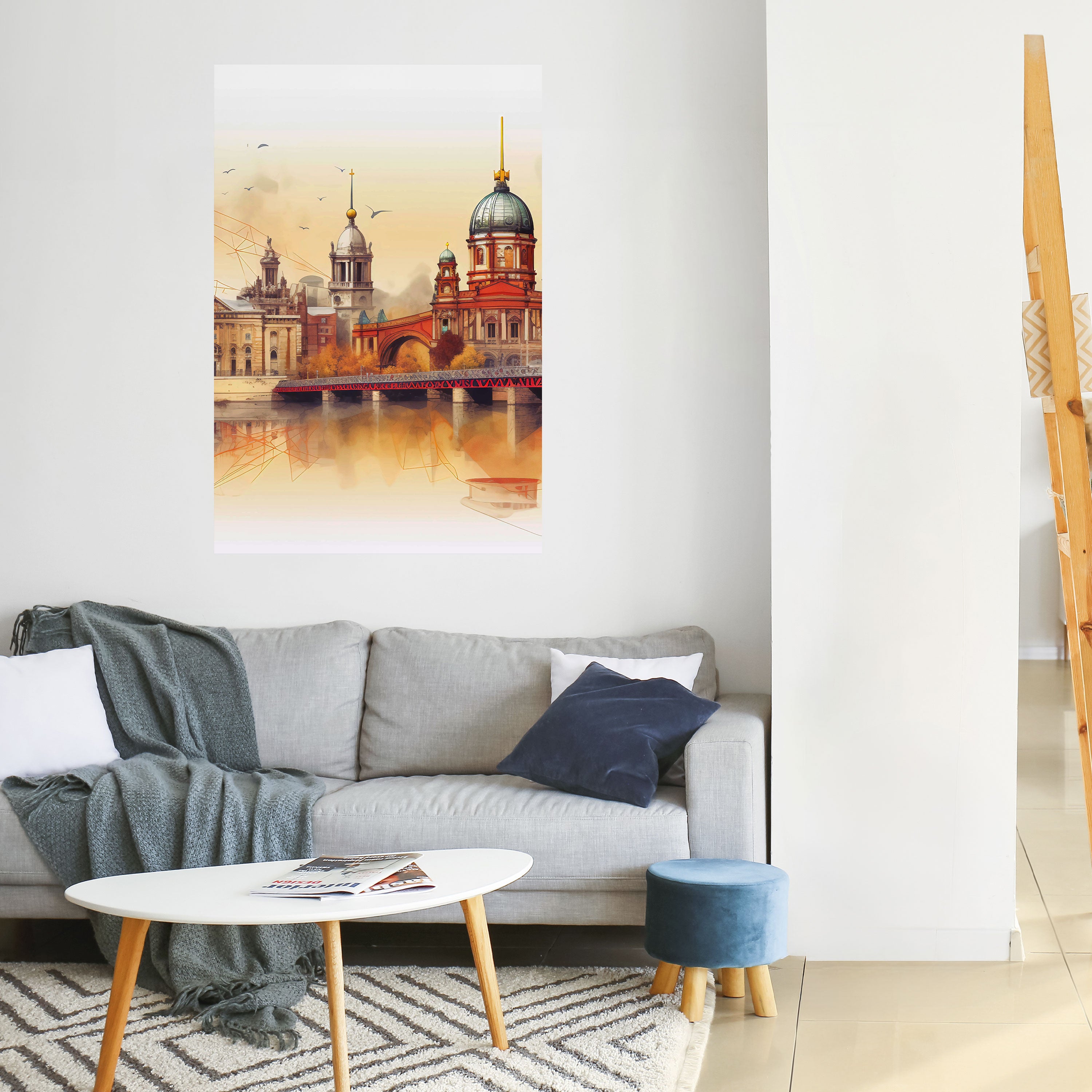 BERLIN SPIRIT Peel and Stick Vertical Poster