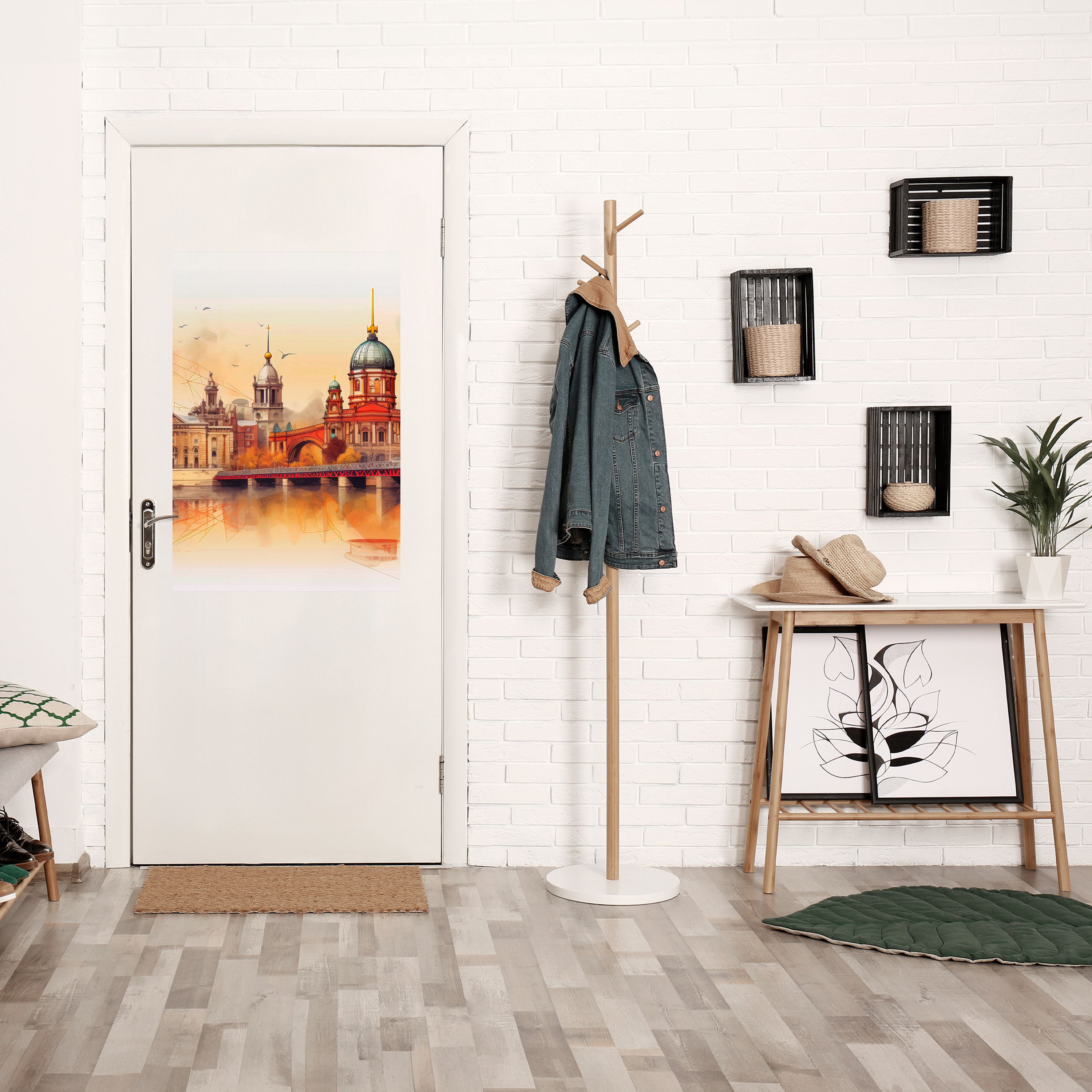 BERLIN SPIRIT Peel and Stick Vertical Poster