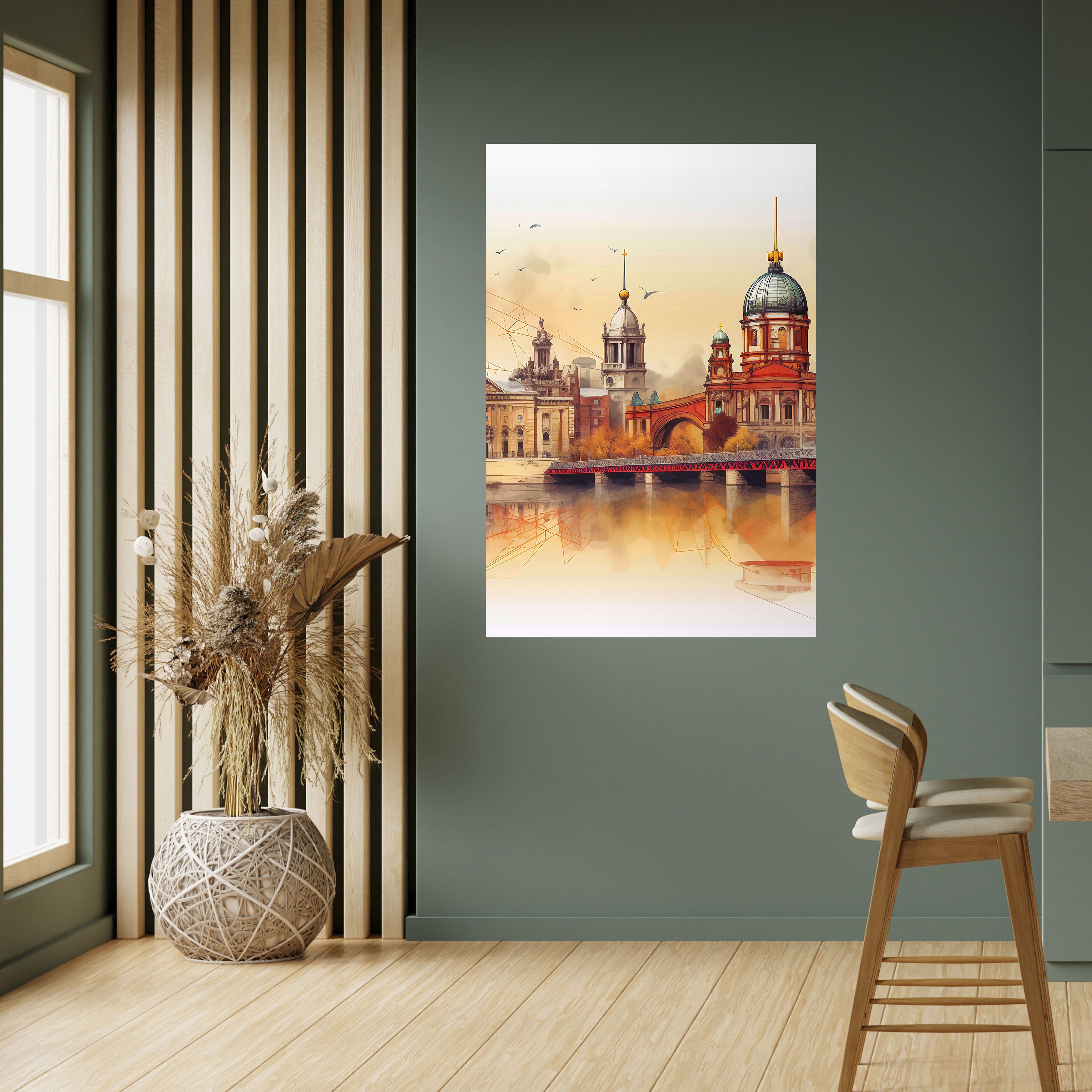BERLIN SPIRIT Peel and Stick Vertical Poster