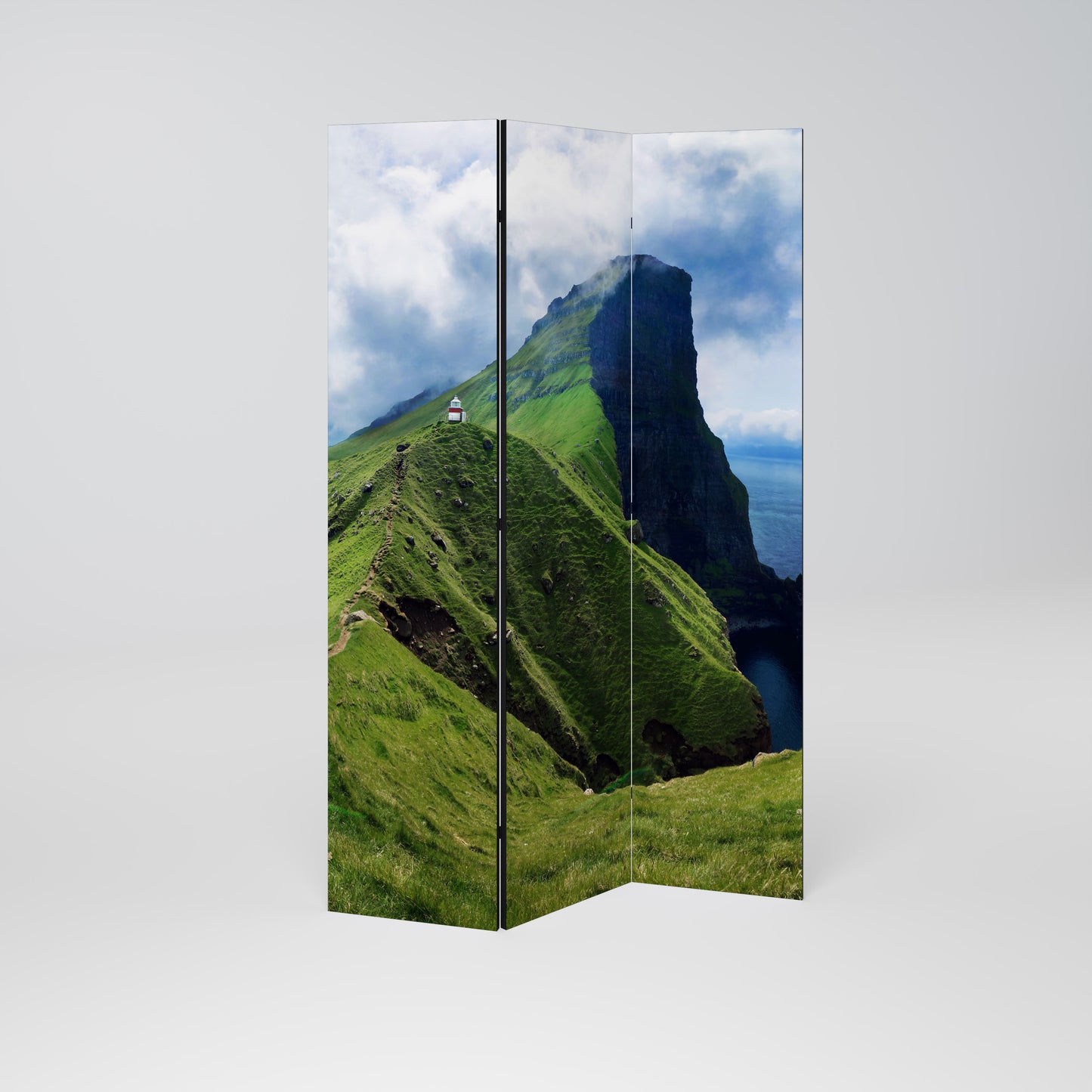 CLIFFS OF TRANQUILITY Biombo de 3 paneles