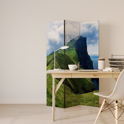 CLIFFS OF TRANQUILITY Biombo Decorativo de 3 Paneles