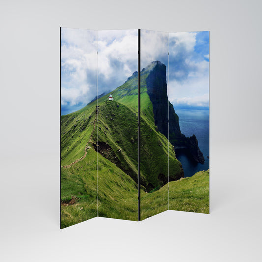 CLIFFS OF TRANQUILITY Biombo de 4 paneles