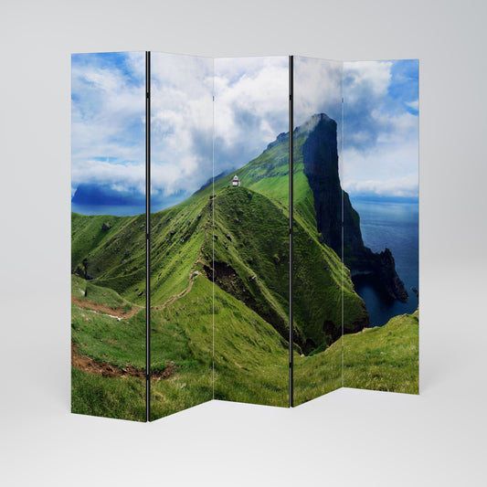 CLIFFS OF TRANQUILITY Biombo de 5 paneles