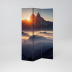 MOUNTAINS AT DAWN 3-Panel Room Divider