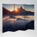 MOUNTAINS AT DAWN Biombo Decorativo de 6 Paneles