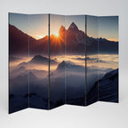MOUNTAINS AT DAWN Biombo Decorativo de 6 Paneles