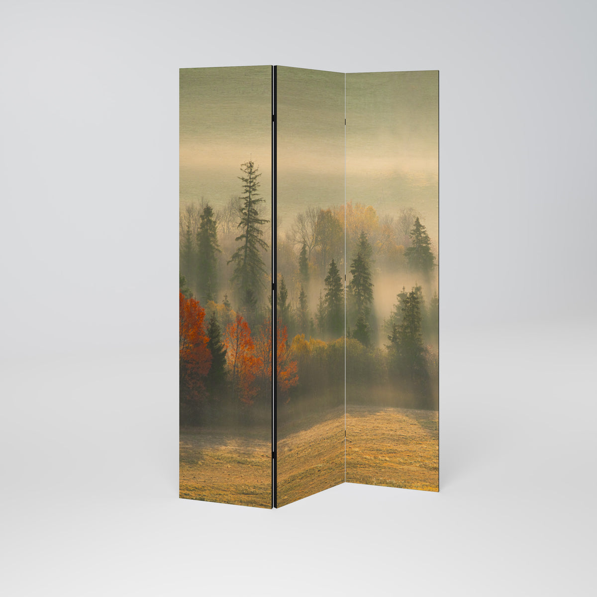 GILDING HOURS Biombo de 3 paneles