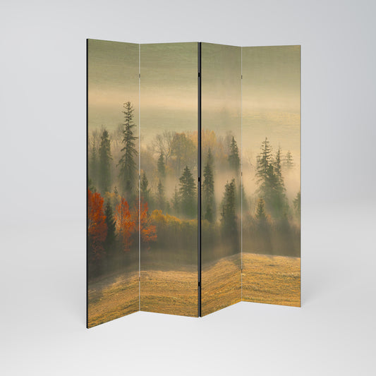 GILDING HOURS Biombo de 4 paneles