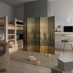 GILDING HOURS Biombo Decorativo de 5 Paneles