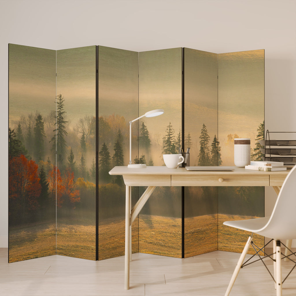 Biombo decorativo de 6 paneles GILDING HOURS