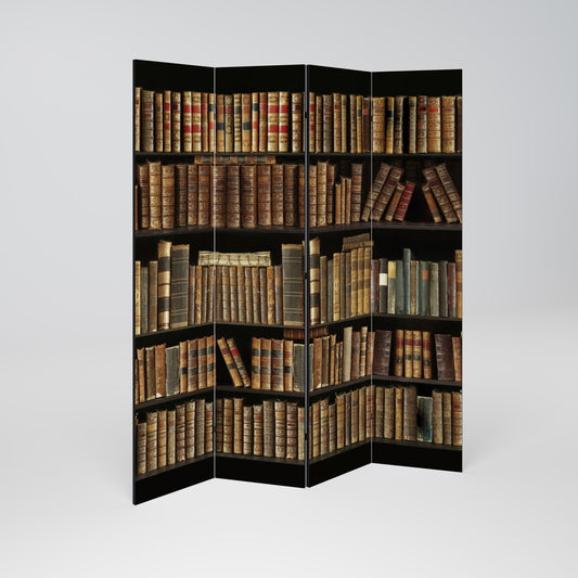 SHELVES OF TIME Biombo de 4 paneles