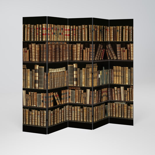 SHELVES OF TIME Biombo de 5 paneles
