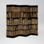 SHELVES OF TIME Biombo Decorativo de 5 Paneles