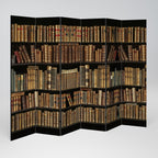 SHELVES OF TIME Decorative 6-Panel Room Divider