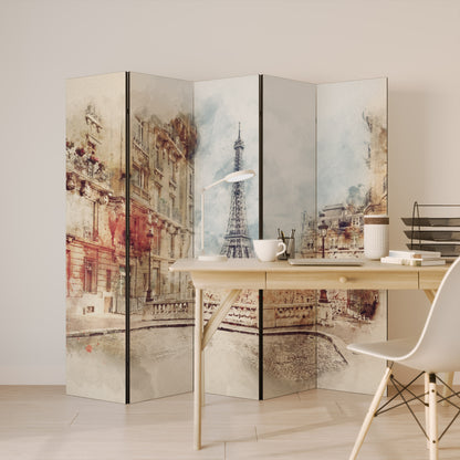 PARISIAN DAYDREAM 5-Panel Room Divider