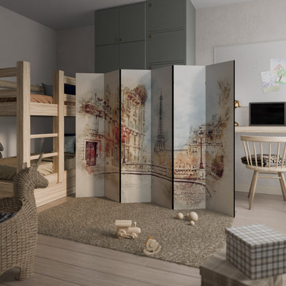 PARISIAN DAYDREAM Biombo de 6 paneles