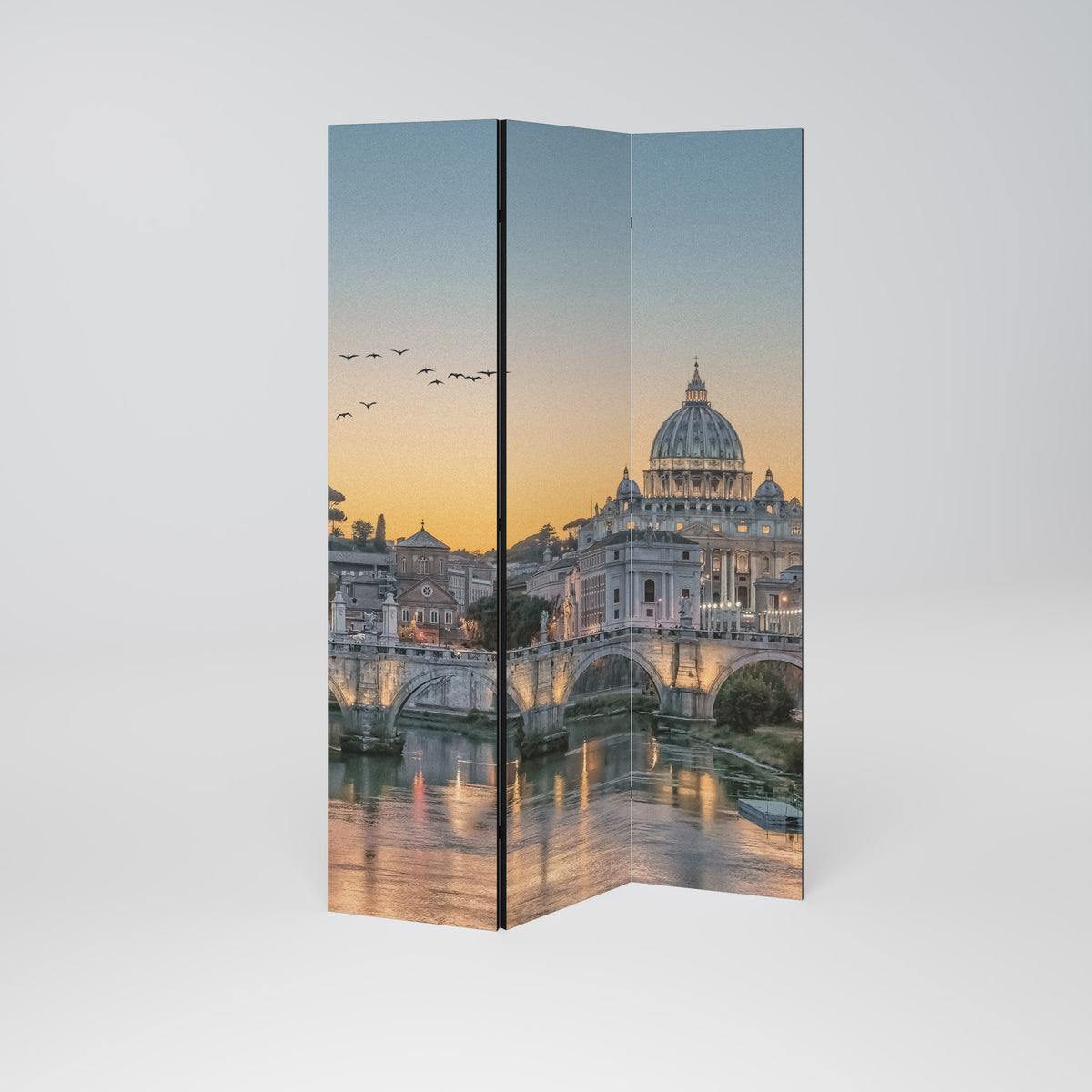 REFLECTIONS OF ROME Biombo de 3 paneles