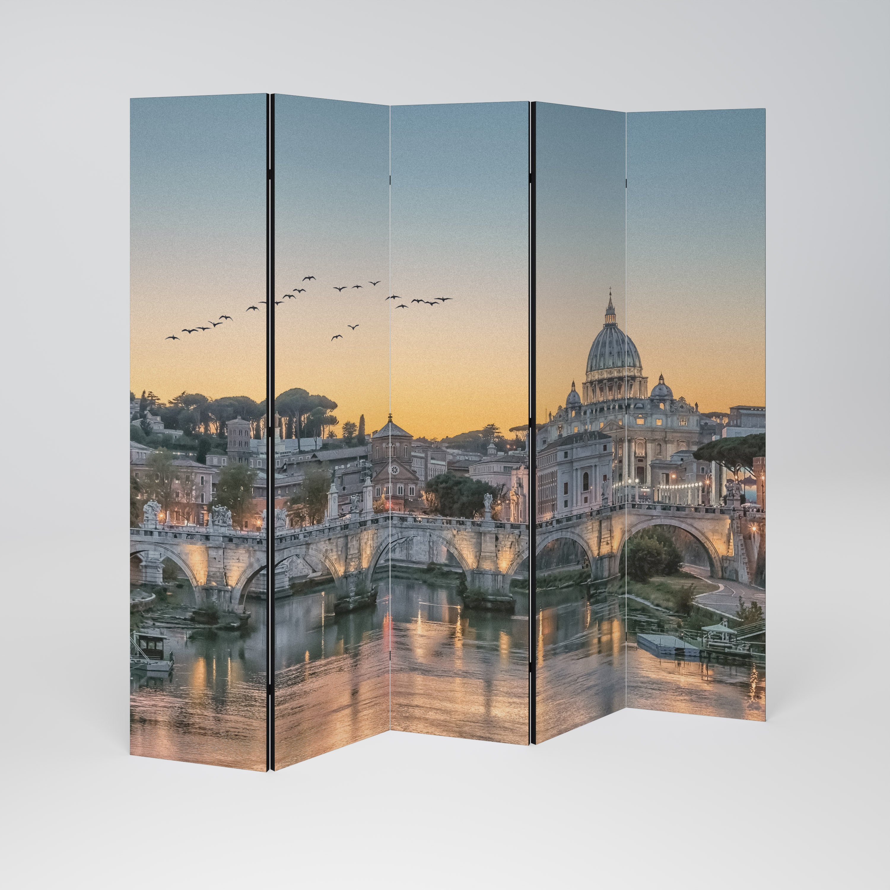 REFLECTIONS OF ROME Biombo de 5 paneles