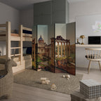 MARVELS OF THE PAST Biombo Decorativo de 5 Paneles