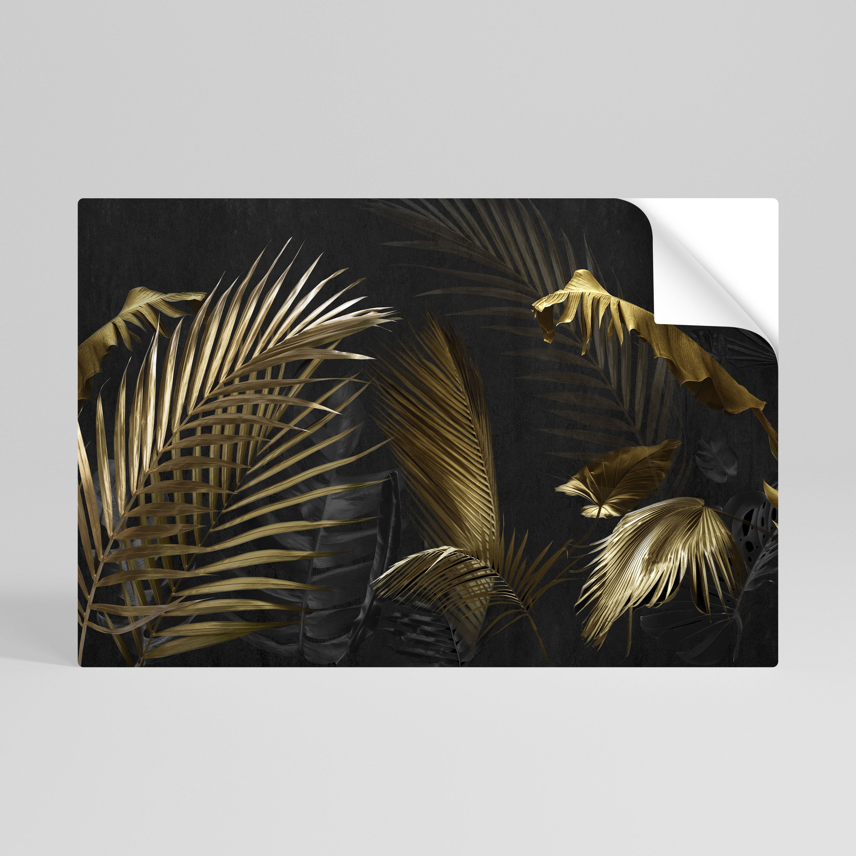 ELEGANCIA EN LA OSCURIDAD Póster horizontal autoadhesivo