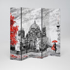 RED LEAVES EMBRACE Biombo Decorativo de 5 Paneles