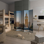 TIMELESS LONDON ELEGANCE Biombo Decorativo de 5 Paneles