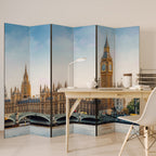TIMELESS LONDON ELEGANCE Biombo Decorativo de 6 Paneles