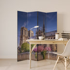 SACRED SPLENDOR Biombo Decorativo de 4 Paneles