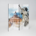 MYSTICAL CITYSCAPE RELIC Biombo Decorativo de 4 Paneles
