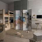 MYSTICAL CITYSCAPE RELIC Biombo Decorativo de 5 Paneles