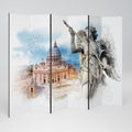 MYSTICAL CITYSCAPE RELIC Biombo Decorativo de 6 Paneles