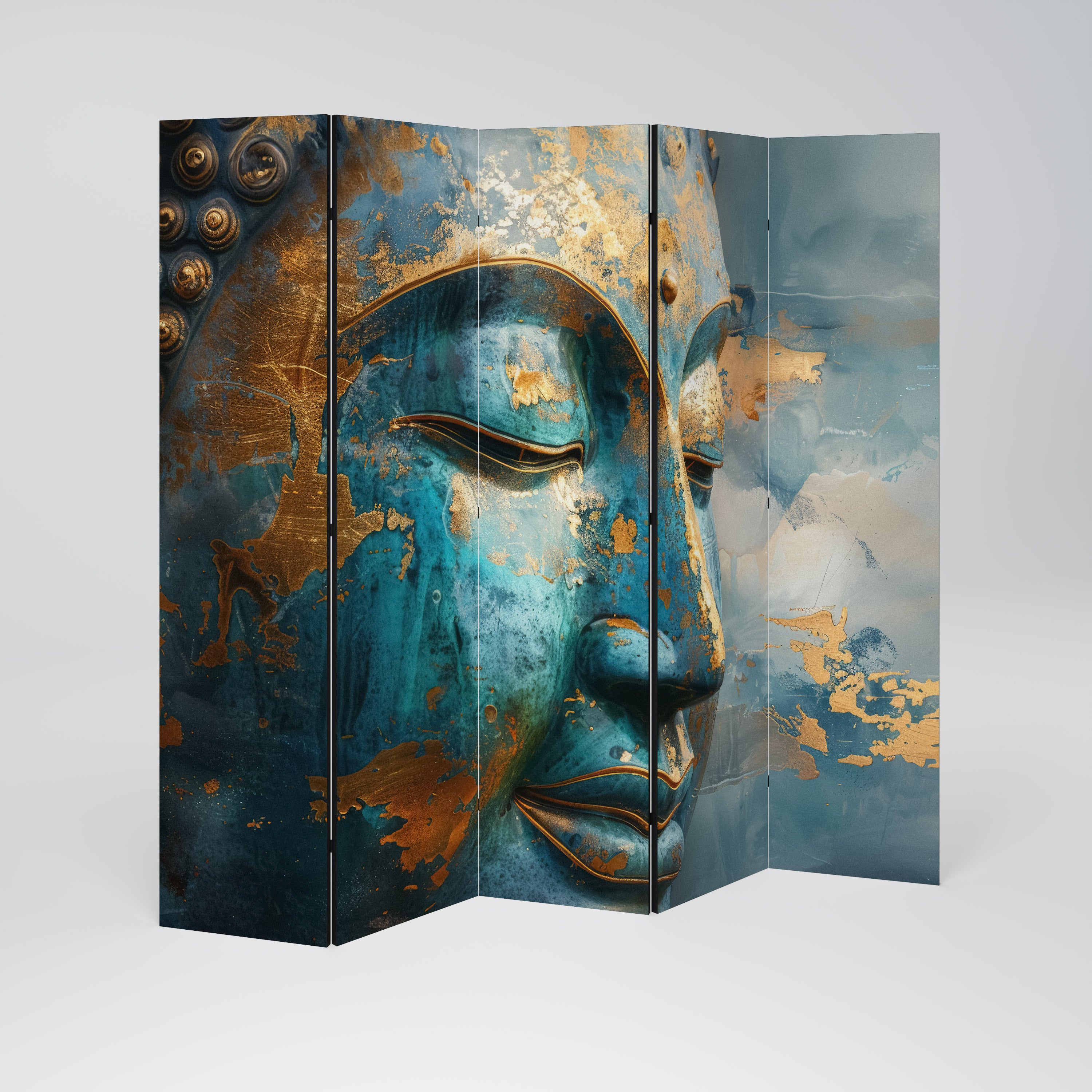 ENIGMATIC STILLNESS 5-Panel Room Divider