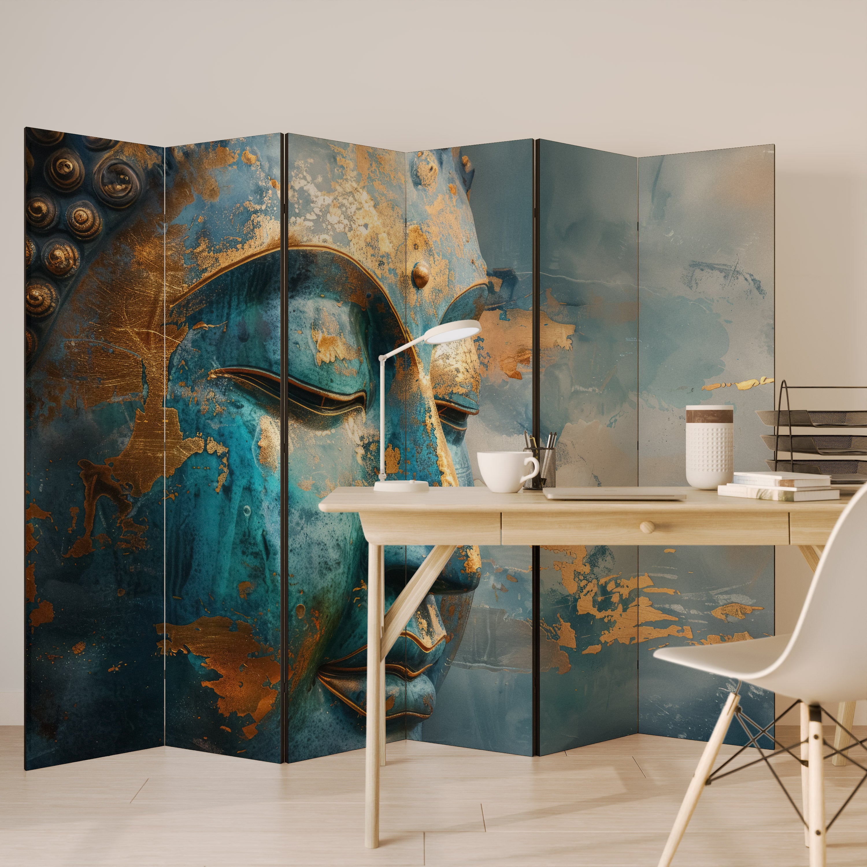 ENIGMATIC STILLNESS 6-Panel Room Divider