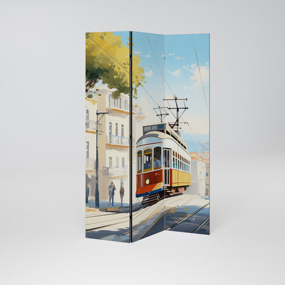 TRAMWAY DREAMSCAPE Biombo de 3 paneles