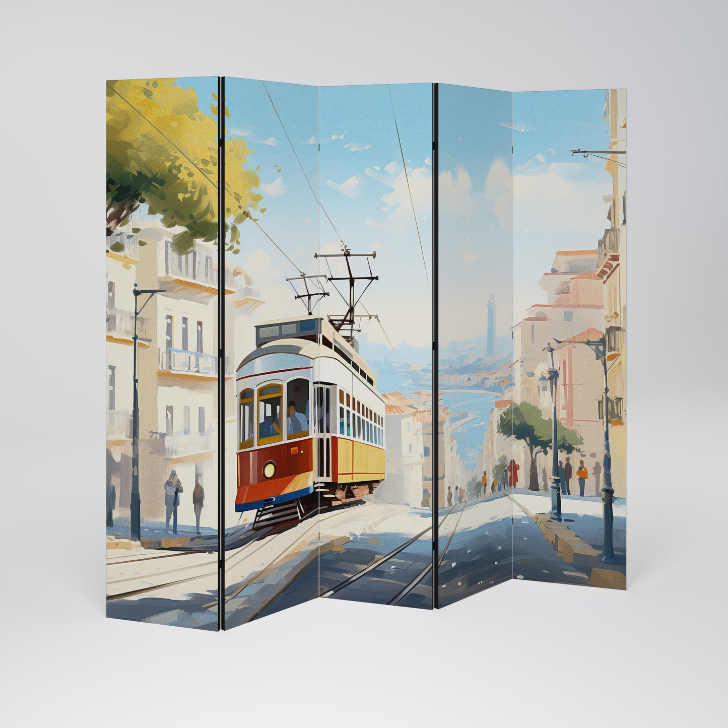 TRAMWAY DREAMSCAPE Biombo de 5 paneles