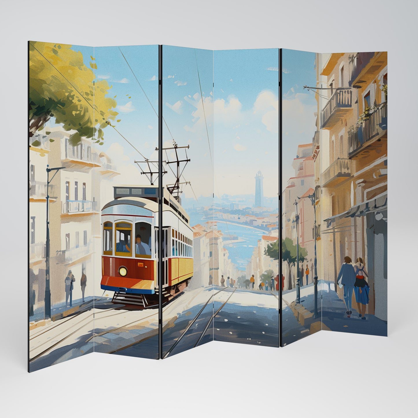 TRAMWAY DREAMSCAPE Biombo de 6 paneles