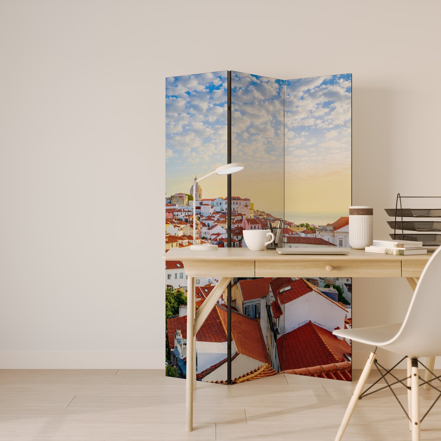 ROOFTOP RADIANCE Biombo de 3 paneles