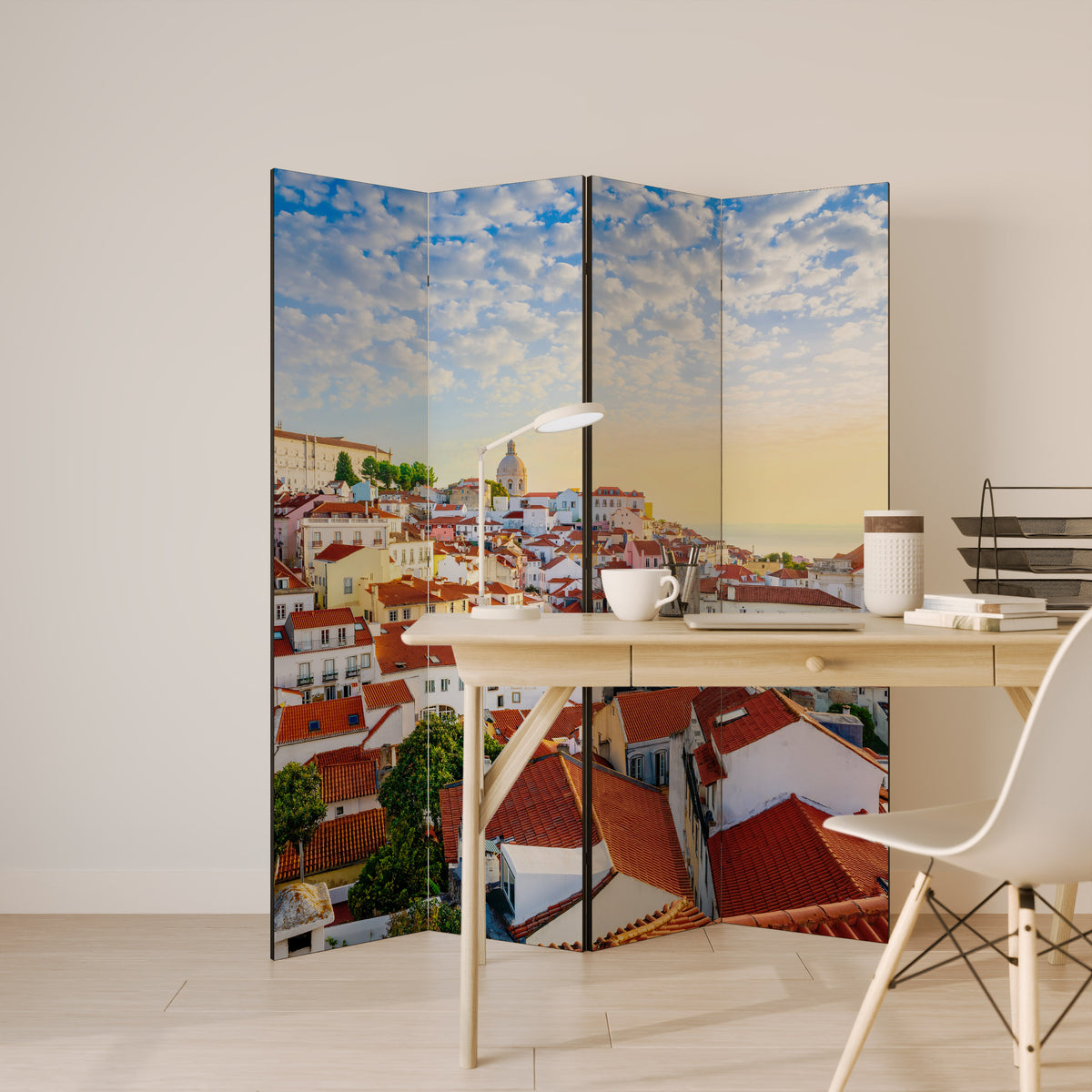 ROOFTOP RADIANCE Biombo de 4 paneles