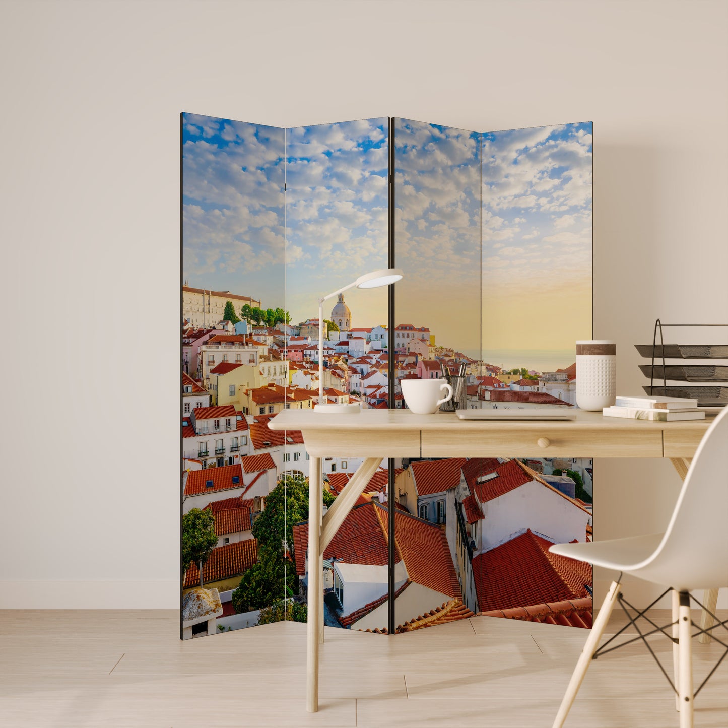 ROOFTOP RADIANCE Biombo de 4 paneles
