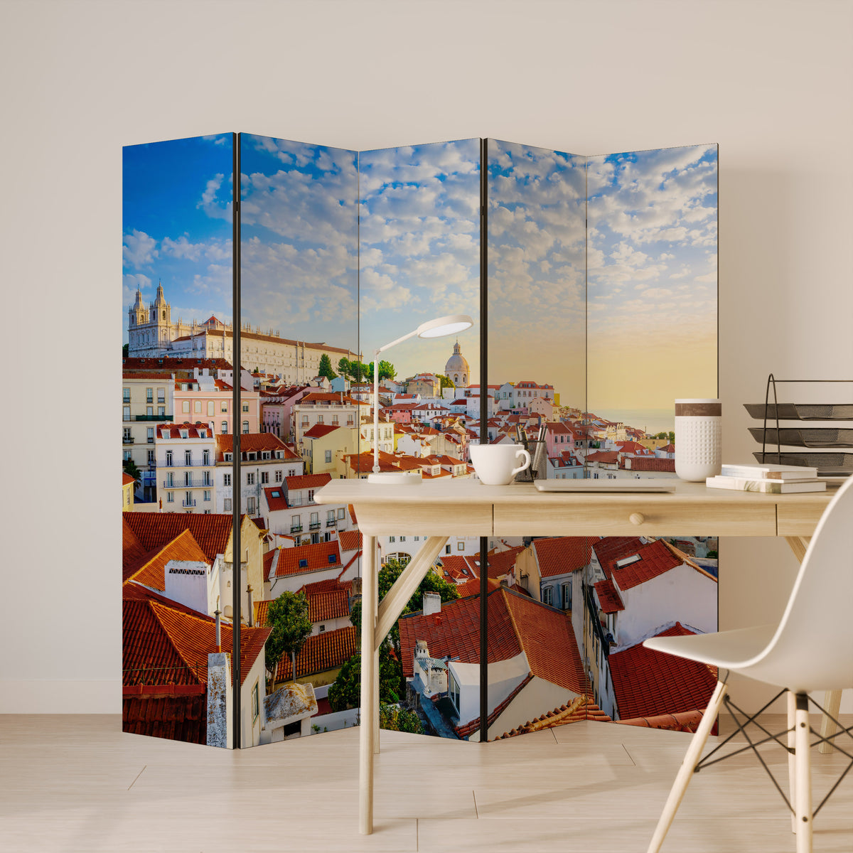 ROOFTOP RADIANCE Biombo de 5 paneles