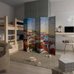 ROOFTOP RADIANCE Biombo de 5 paneles