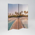 SUNSET SANDSCAPE JOURNEY Decorative 4-Panel Room Divider