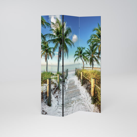 BREEZY COASTAL RETREAT Biombo de 3 paneles