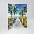 BREEZY COASTAL RETREAT Decorative 4-Panel Room Divider