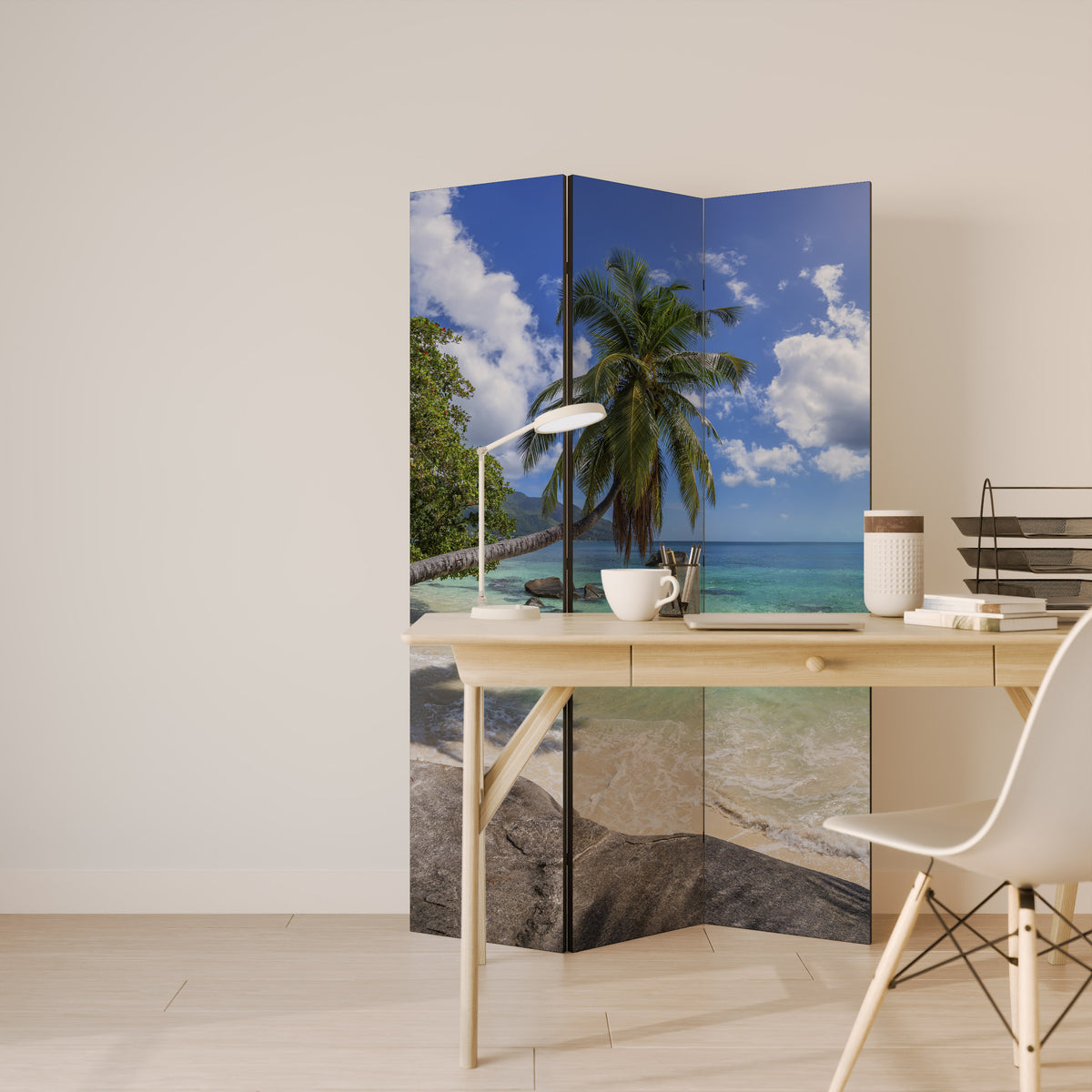 OASIS OF CALM Biombo de 3 paneles