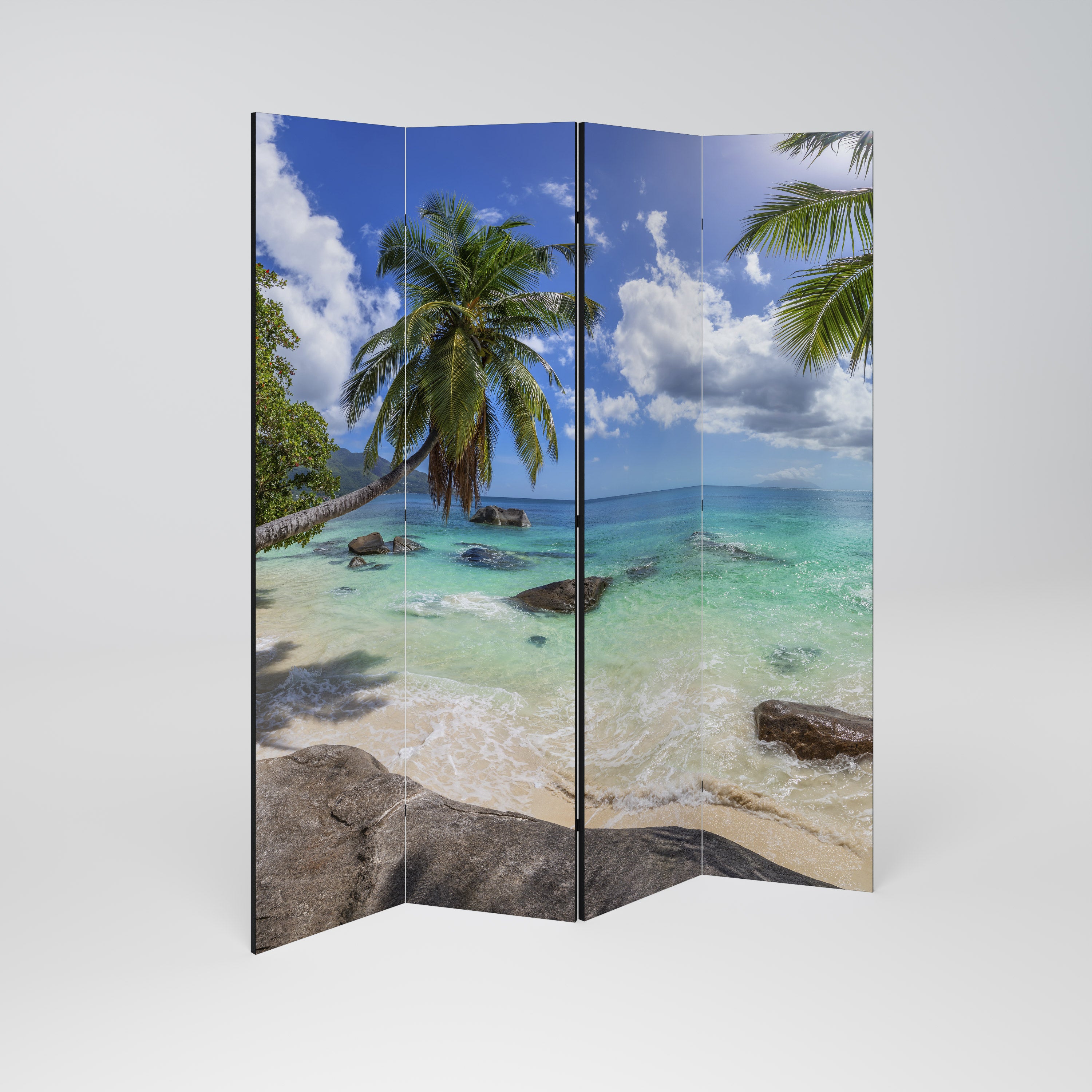 Biombo decorativo de 4 paneles OASIS OF CALM