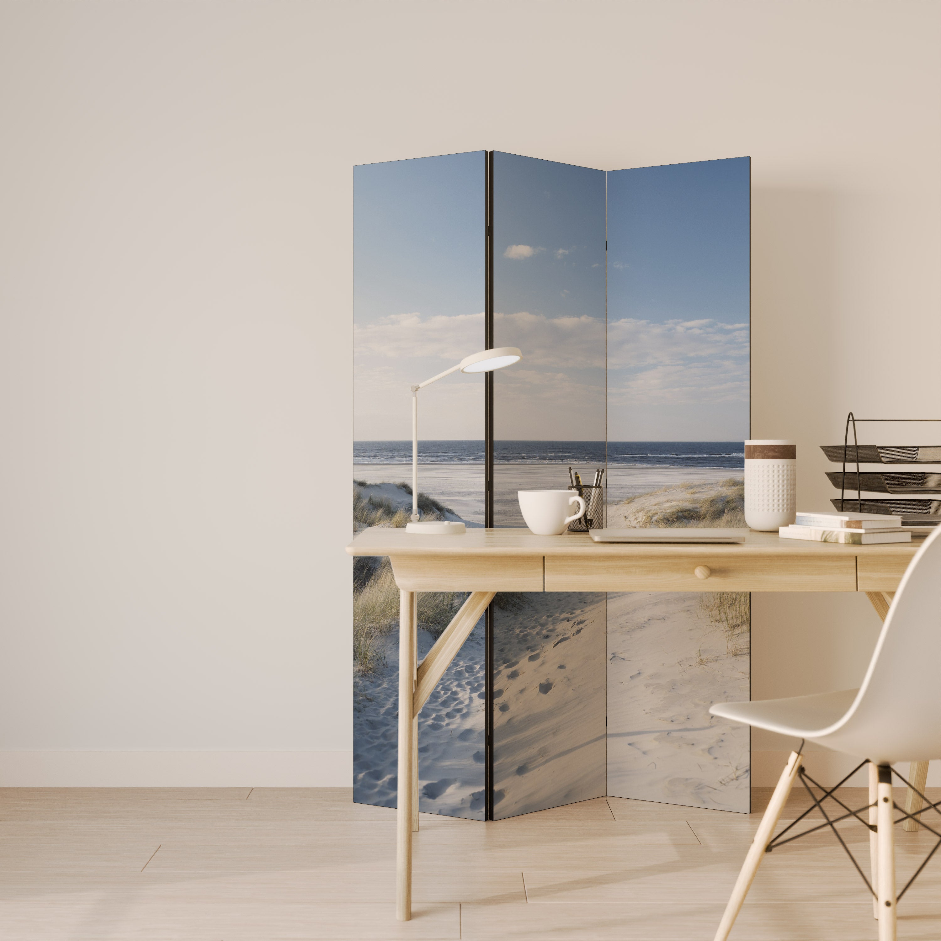 SEASIDE DREAMING 3-Panel Room Divider