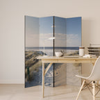 SEASIDE DREAMING Decorative 4-Panel Room Divider